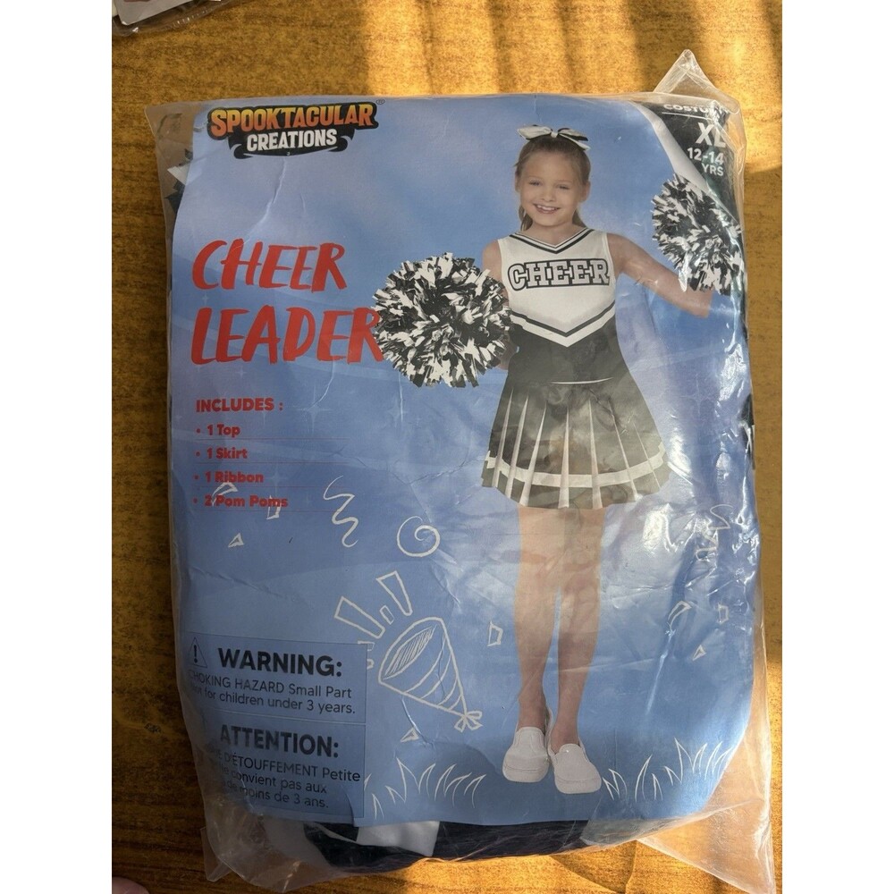 Spooktacular Creations Girls Cheerleader Halloween Costume Complete Outfit XL